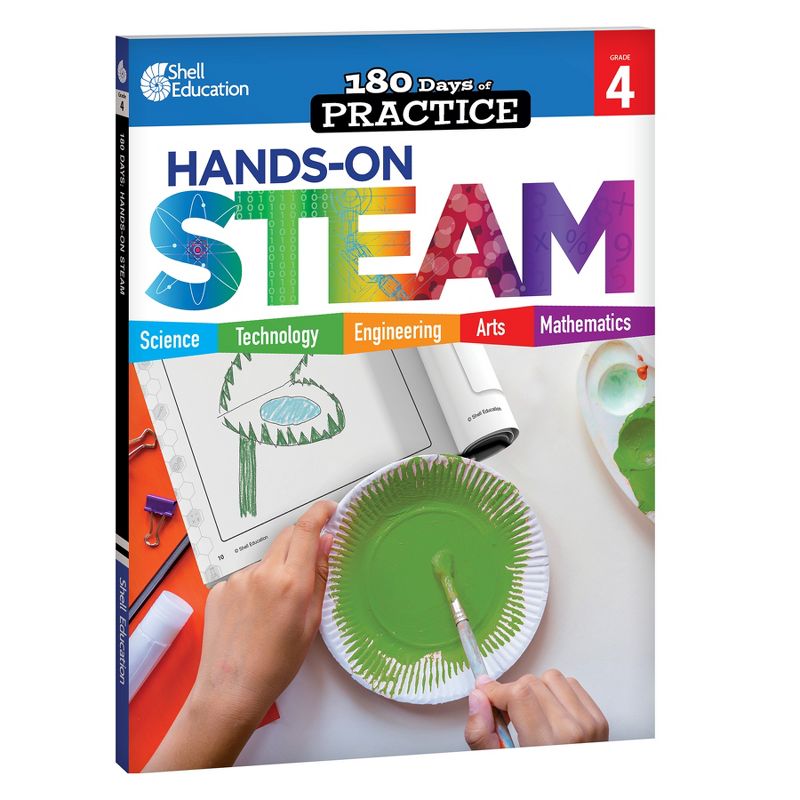 Shell Education 180 Days STEAM, Science, & Math Grade 4: 3-Book Set, 2 of 4