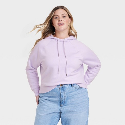 Women's Hoodie Sweatshirt - Universal Thread™ Lilac Purple 2x : Target