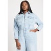 ELOQUII Women's Plus Size Denim Jumpsuit - 4 of 4