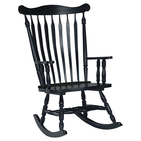 Rocking Chair Solid Wood Black International Concepts Target