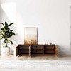POVISON 59" Modern Wood TV Stand, Minimalist Slatted Entertainment Center,Media Console, TV Console, Fully-Assembled, Perfect for 45-inch TVs - 3 of 4