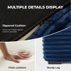 MOONMISS 110"L-Shape Modern Sectional Cloud Sofa with Chaise, Extra Large Sleeper Couches Corduroy with 8pcs Pillows for Living Room, Bedroom - 3 of 4
