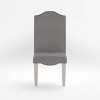 Set of 2 Ramond Transitional Side Chairs: Nailhead Trim, Cushioned, Wood Legs - HOMES: Inside + Out - 4 of 4