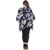 Women's Plus Size Floral Printed Blanche Tunic Top with Pockets - White Mark - 3 of 3