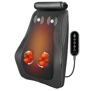 Heated Shiatsu Lower Back Massager - Neck Shoulder Pain Relief Massage Pad - 1 of 4