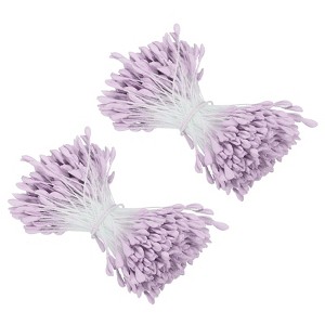 Unique Bargains DIY Craft Handmade Decorative Double Heads Artificial Flower Stamens 680 Pcs - 1 of 4