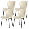 Dining Chairs,Modern Dining Room Chair Diamond Leather with Wooden and Metal Frame - 2 of 4