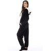 Just Love Womens One Piece Velour Panda Adult Bodysuit Hooded Pajamas - 3 of 4