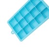 Unique Bargains 15-Cavity Small Square Ice Tray with Lid Hand Wash Only Silicone 7.87"x4.72"x1.30" 1 Pc - 3 of 3