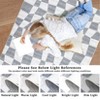 Washable Non Slip Grey Plaid Rug - Soft Large Checkered Carpet for Living Room, Bedroom, Dining Room, Nursery - 4 of 4