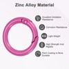Unique Bargains Metal Spring O Rings Zinc Alloy Durable Multipurpose Lightweight Buckle 5/8 Inch - 2 of 4