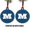 Millikin University Primary Logo Aluminum Holiday Christmas Tree Ornament - 2 of 4