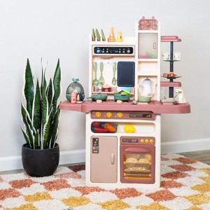 Sunnydaze Mini Meals Kids Kitchen Playset with Lights, Sounds, and Plenty of Play Features- Ages 3 and Up - 1 of 4