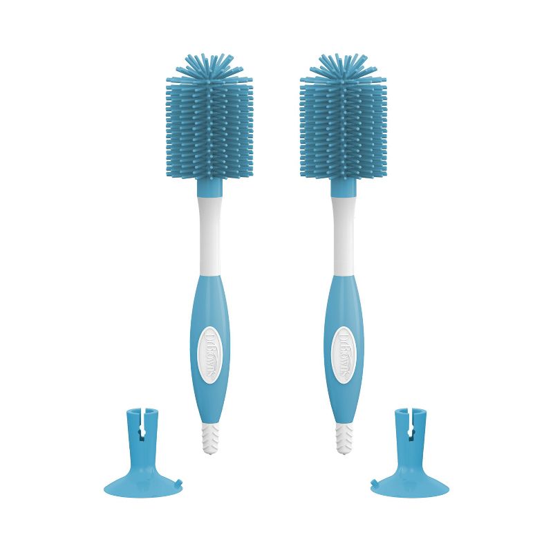 Dr. Brown&#39;s Soft Touch No Scratch Baby Bottle Cleaning Brush - 2pk, 1 of 8