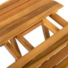 Sapphtopaz Modern Outdoor End Table Outdoor Side Table, Patio Table Small Table Outdoor Table for Backyard, Balcony, Porch - 4 of 4