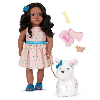 Our Generation Celeah & Confetti 18" Matching Doll & Pet Set