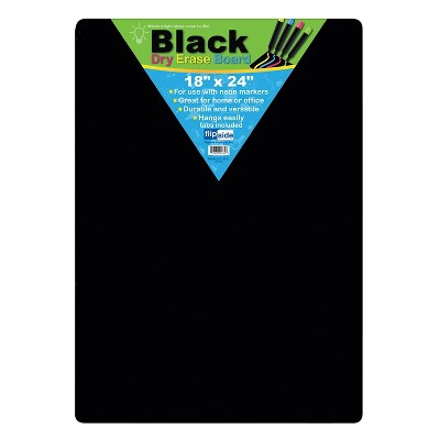 Flipside Products Dry Erase Board 18"x24" Black 40085