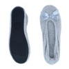 CTM Women's Terry Ballerina Slipper House Shoe (Pack of 2) - 3 of 4