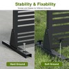 Dovelina Metal Outdoor Privacy Screen Freestanding Patio Decorative Screen (Set of 2) - 4 of 4