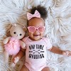 The Juniper Shop Nap Time Warrior Baby Short Sleeve Bodysuit - 18M - Pink - 2 of 4