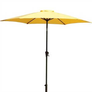 9' Aluminum Outdoor Patio Umbrella with Carry Bag - Wellfor - 1 of 4