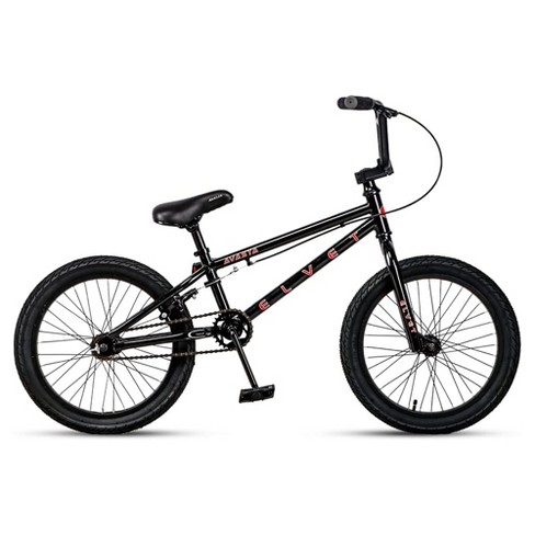 AVASTA 18 Inch Kid Freestyle BMX Bicycle for Beginner Riders with Steel Frame Single Speed Drivetrain and Rear Caliper Brakes Ages 5 to 8 Black