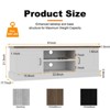 Garvee Farmhouse TV Stand for 65 in TVs,Entertainment Center with Storage Cabinets for Living Room Office 61 * 17.7 * 21.7 in - 2 of 4