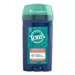 Tom's of Maine Complete Protection Deodorant - Cedar & Vetiver - 2.6oz