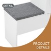 Elegant 2-in-1 Shoe Cabinets with Soft Cushion, Modern Storage Bench with Arched Doors & Rebound Devices - Leovsnove - 4 of 4