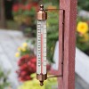 Taylor 7.5" Long Glass Tube Thermometer, Weatherproof Glass with Copper Frame, Easy to Read Increments, Vintage Style - Mounting Bracket Included - 4 of 4