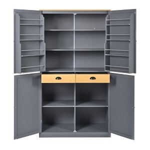 YOOCOZZ Tall Freestanding Kitchen Pantry with Drawers and Shelves - 1 of 4