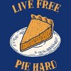 Women's Design By Humans Live Free Pumpkin Pie Hard By dumbshirts Racerback Tank Top - 2 of 3