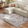 HOMCOM Area Rug, Vintage Machine Washable Rug, Non-Slip Floor Carpet for Living Room, Bedroom, Dining Room, Home Office - 4 of 4