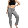 Rae Dunn Women's Tapered Leg Drawstring Pajama Pants with Pockets and Cute Graphic Text - 2 of 4