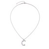 Adornia Silver Plated Mixed Stone Crystal Initial Necklace - 3 of 3