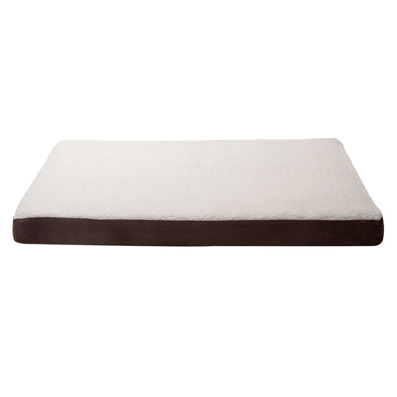 FurHaven Faux Sheepskin & Suede Deluxe Orthopedic Mattress Dog Bed, 2 of 8