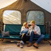 Disc-O-Bed Extra Large Outdoor Convertible 2 Person Bench and Double Camping Cot Portable Bed for Adults, Green - 2 of 4