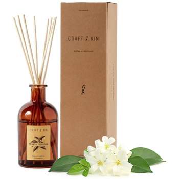 Dengmore Aromatherapy Diffuser Set Essential Oils Diffuser with Glass Bottles 3pcs Rattan Sticks and Scented Oil 60ml and Plants Essential Oils Crafts