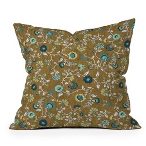 Deny Designs 20"x20" Schatzi Brown Jaipur Throw Pillow Olive Green - 1 of 4