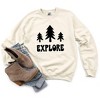 Simply Sage Market Women's Graphic Sweatshirt Explore Trees - 3 of 3