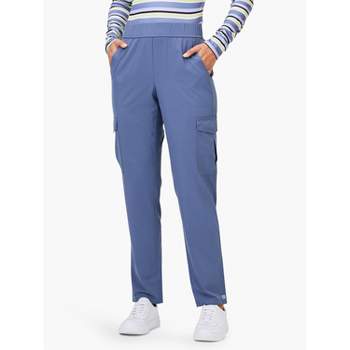 New Basic Editions Capri Pants Size S Blue Elastic Waist Pockets Casual