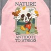 Girls' - Disney - Nature The Antidote To Stress Shirt Tail Raglan Graphic T-shirt - 2 of 3