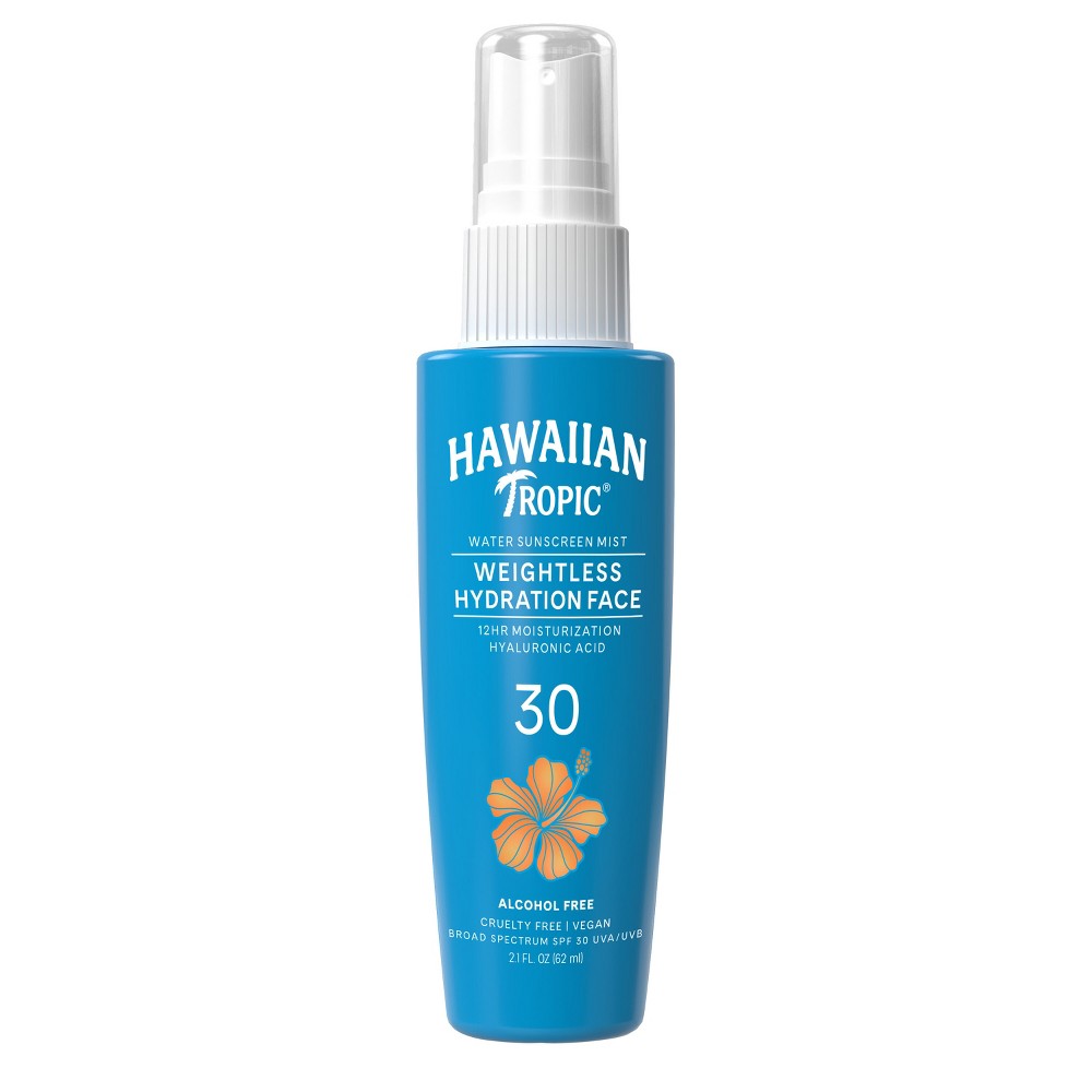 Photos - Sun Skin Care Hawaiian Tropic Weightless Hydration Water Face Mist Sunscreen - SPF 30 