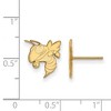 Black Bow Jewelry 14k Yellow Gold Georgia Tech Yellow Jackets NCAA Post Earrings - 2 of 3