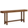 Gulches Rustic Solid Wood Console Table, 2-Tier Storage, Extra Long, Rustic Brown, 70.9" - 4 of 4