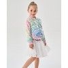 2Bunnies Girls' Magic Ombre Sequin Bomber Jacket - image 4 of 4