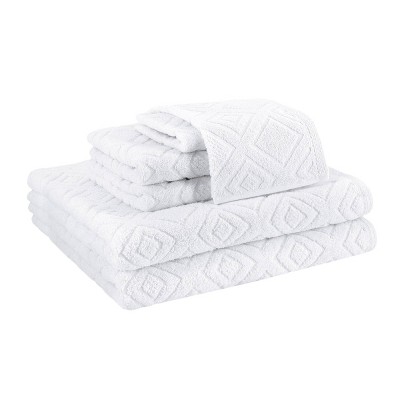 6pc Larue Turkish Cotton Bath Towel Set Silver - Makroteks : Target