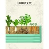 Galvanized Raised Garden Bed,Deep Root Planter Box for Vegetables,Flowers,Herbs-Large Metal Raised Garden Bed Kit Outdoor - 4 of 4