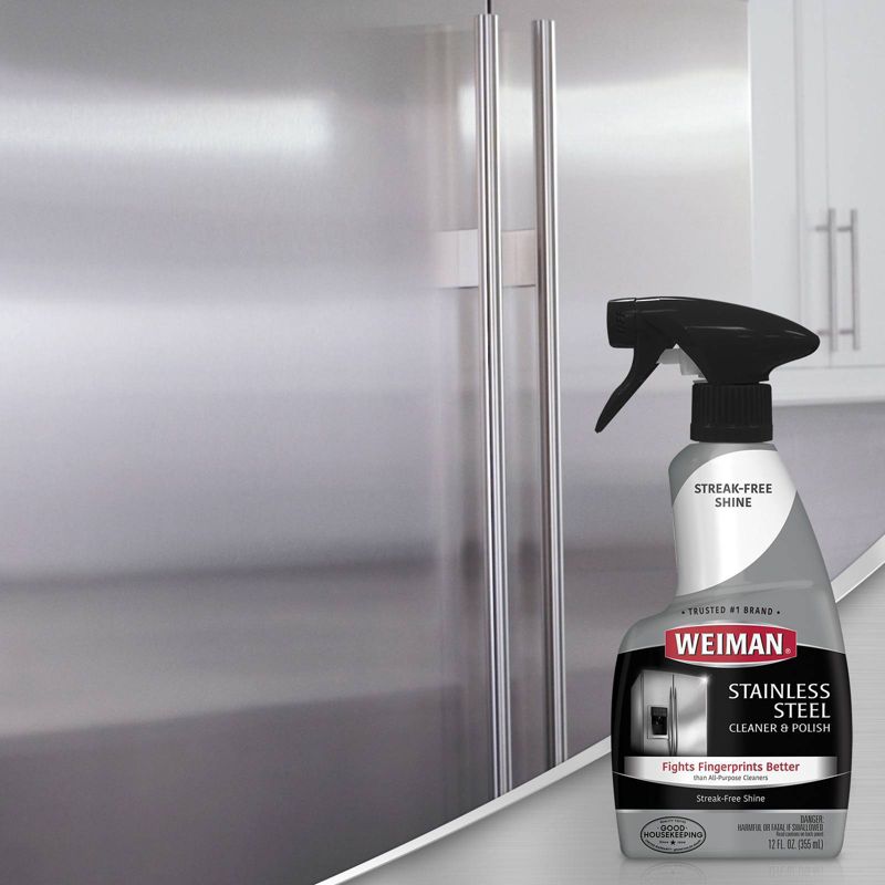 Weiman Stainless Steel Cleaner and Polish Trigger - 22 fl oz, 4 of 10
