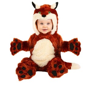 HalloweenCostumes.com Infant Plush Fox Costume - 1 of 3